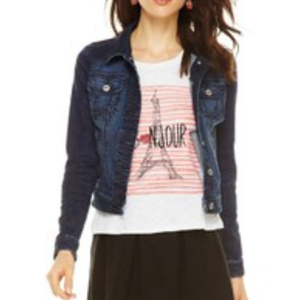 Women's Elle Medium Dark Blue Jean Jacket